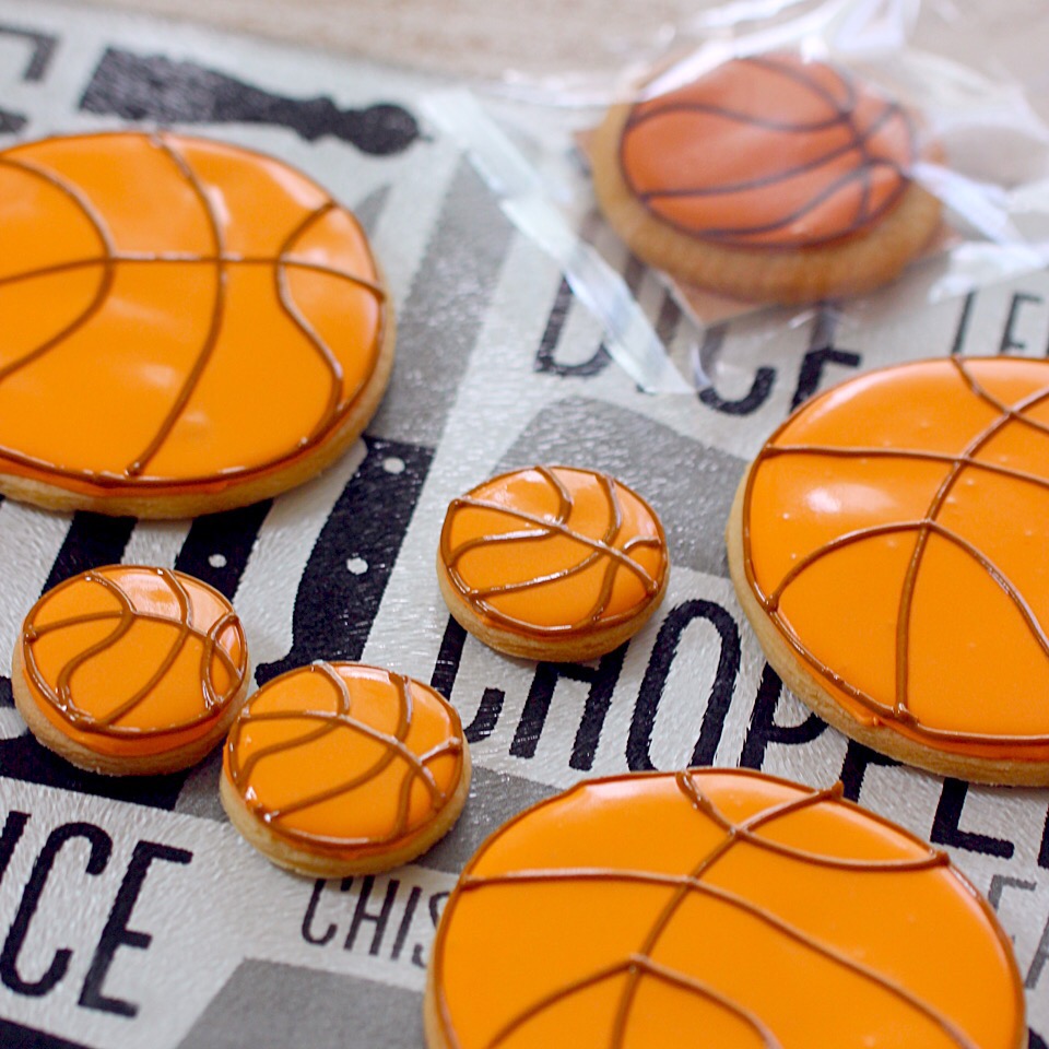 バスケットボール:アイシングクッキー